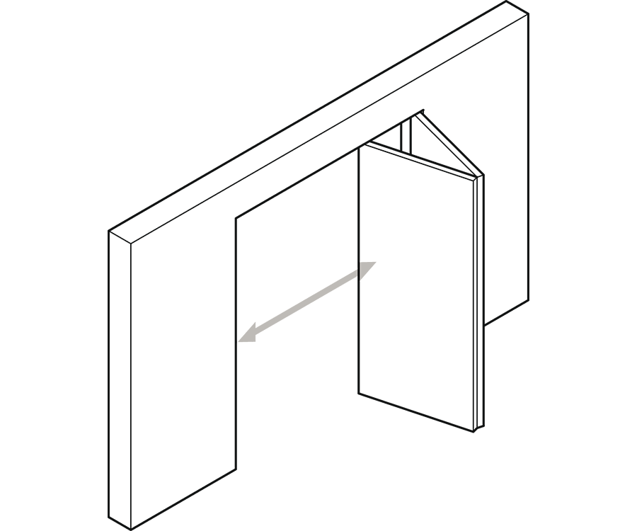 Grafik Falttür